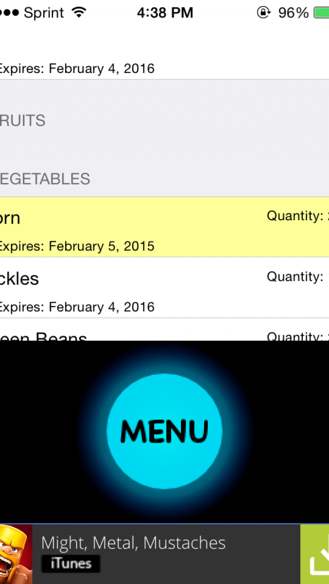 My Food Storage App for iPhone and iPad New iPhone, iPad Food & Drink App